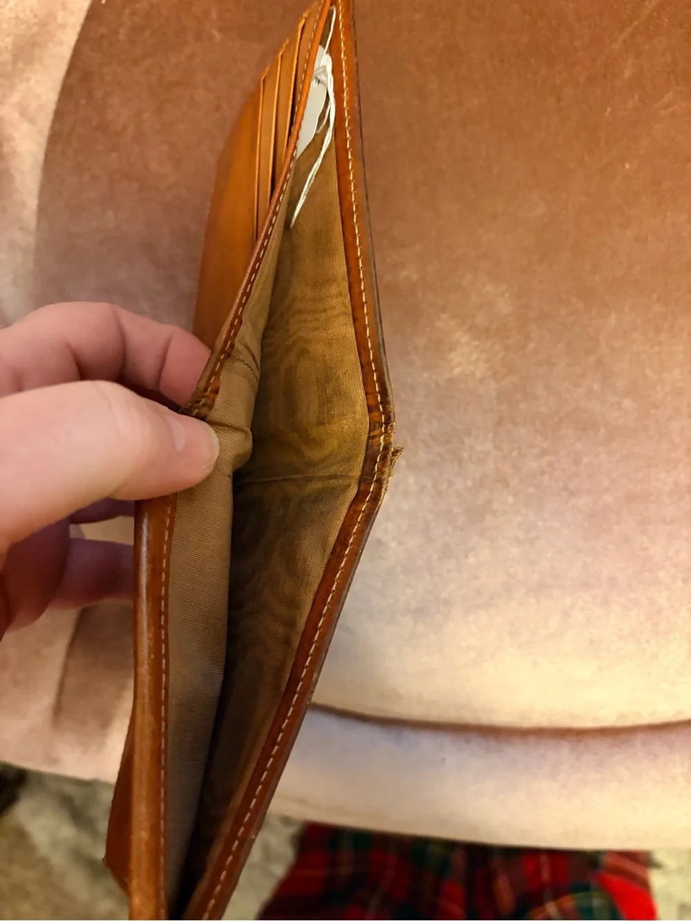 Vintage CELINE Macadam Triomphe Bi-Fold Wallet Brown Coated Canvas Leather Italy